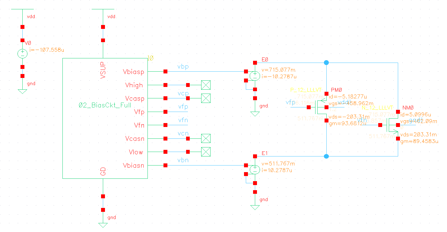 Floating Current MOSFET Sizing