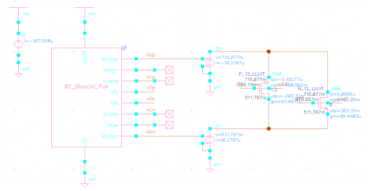 Floating Current MOSFET Sizing