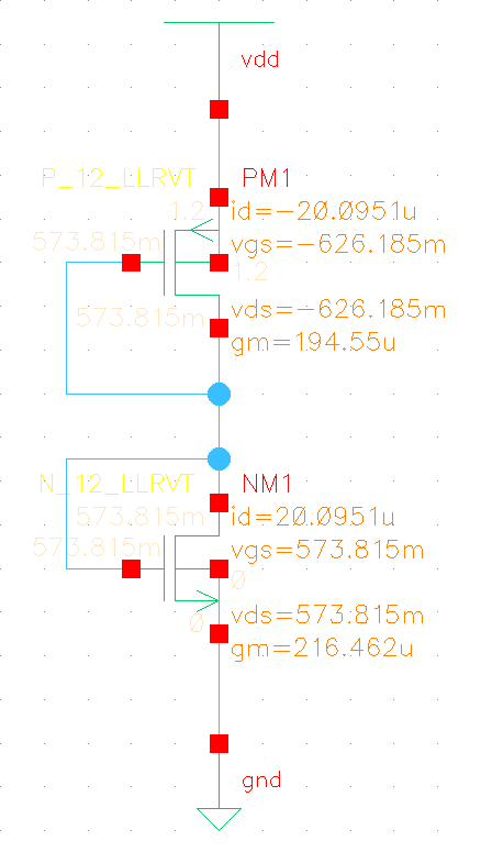 Lower Limit NMOS Schematic