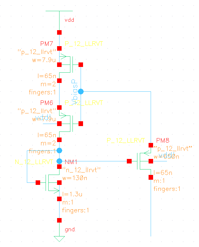 Startup circuit schematic