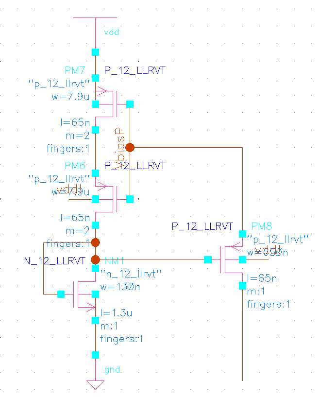 Startup circuit schematic