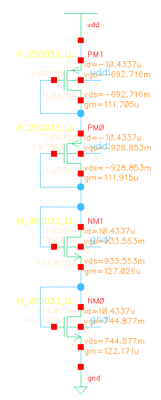 four Diode MOS Bias leg