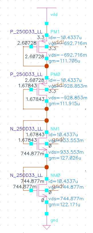 four Diode MOS Bias leg