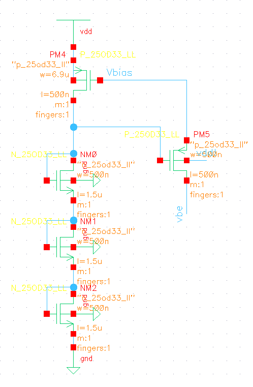 Startup circuit schematic