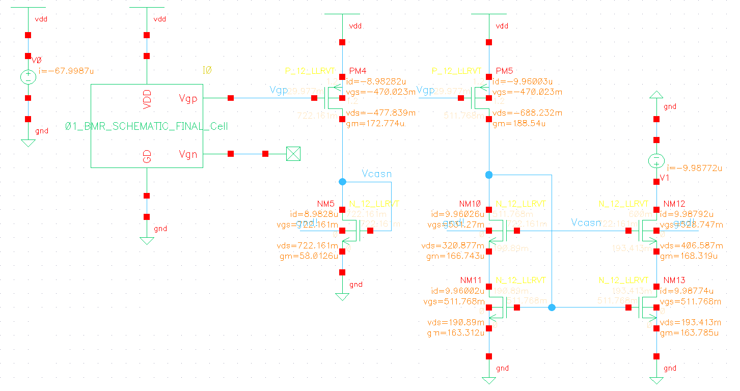 VGS Adjustment in Cascode Generation